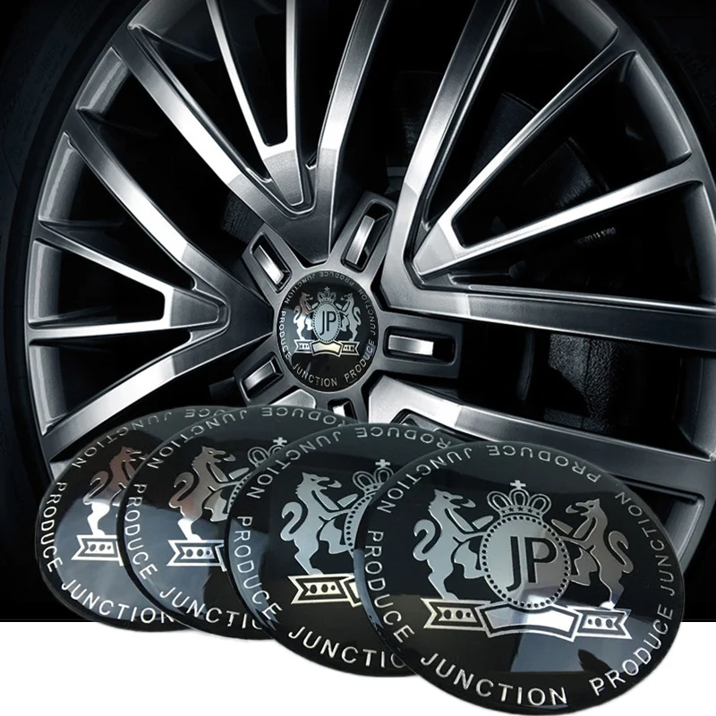 

4 шт. 56 мм автомобиля алюминиевый значок для центрального движения колеса центр Кепки забавные наклейки для автомобиля логотип JP животного ...