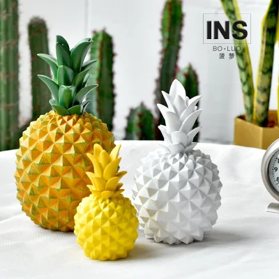 Украшение ананас из смолы фигурки керамическая фруктовая модель миниатюрные