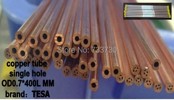 Медная труба OD0.7 * 400Lmm одно отверстие для EDM сверлильных машин MOQ: 100 шт|edm hole drilling