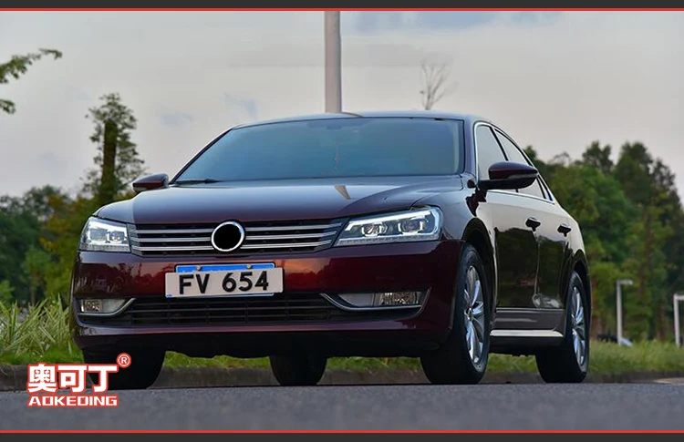 AKD Тюнинг автомобилей фары для VW Passat B7 US Verson светодиодные фары DRL ходовые огни биксеноновые фары Противотуманные фары с ангельскими глазками авто