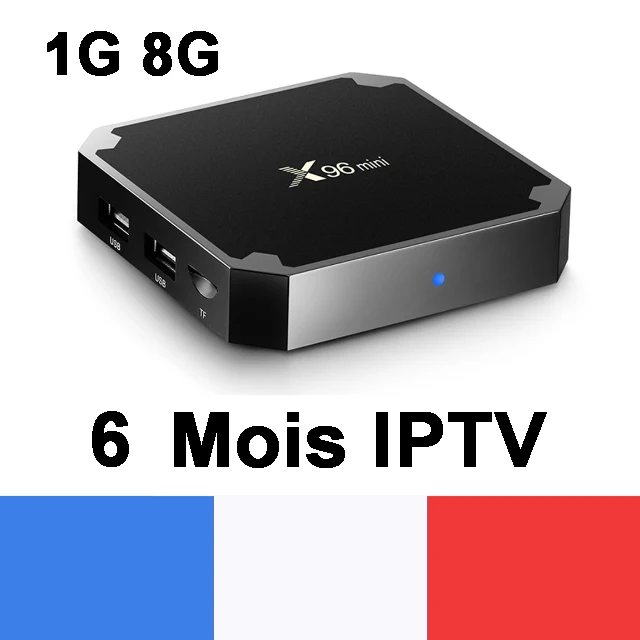 6 Mois IPTV 1G 8G Французский IP tv Box X96 Мини Android tv Box с 5200+ 1 год IP tv Европа Франция арабские африканские Марокко футбол Smart IP tv Box - Цвет: 6 Mois IPTV 1G 8G