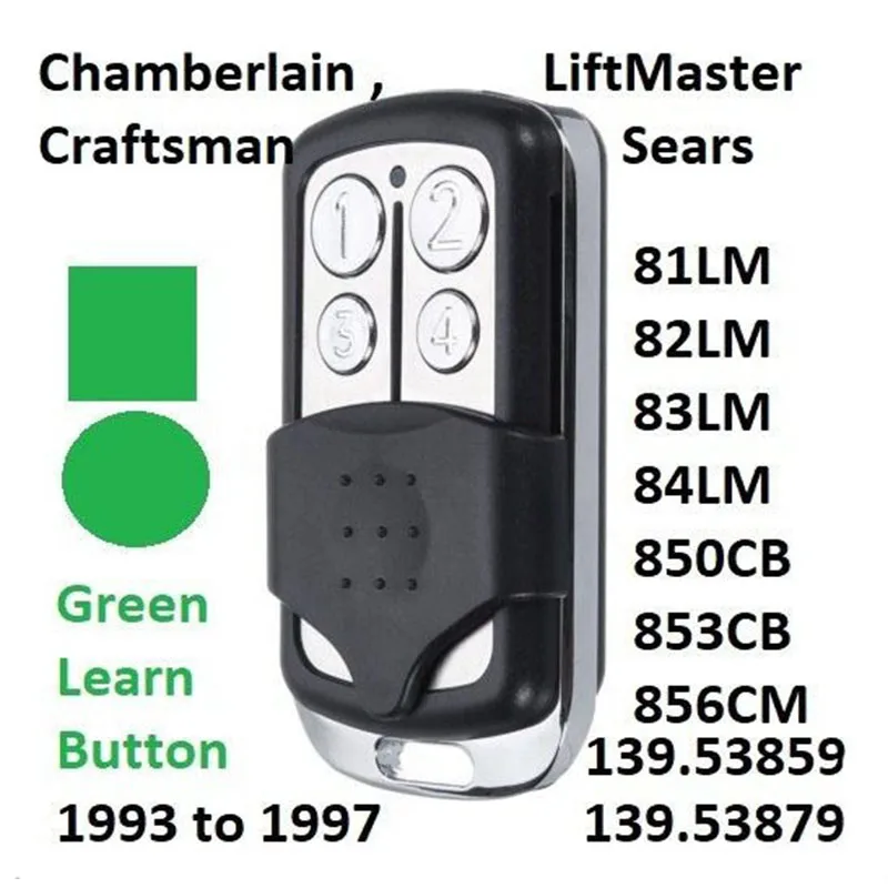 Пульт дистанционного управления LiftMaster 81LM 83LM 84LM совместим очень хорошо 5 шт. |