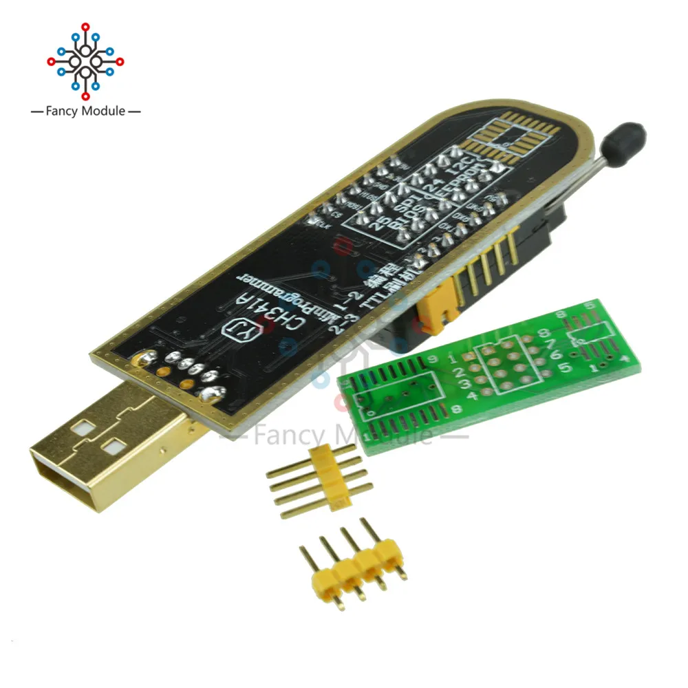 CH341A 24 25 серия EEPROM Flash BIOS USB программатор с программным обеспечением и