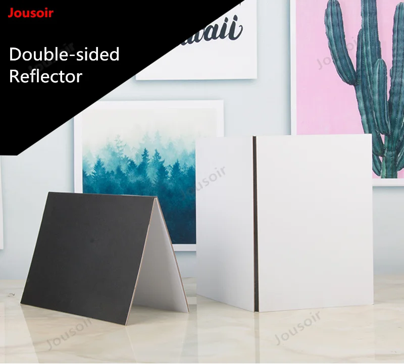 Светоотражатель для фотосъемки черный и серебристый заполняющий светильник