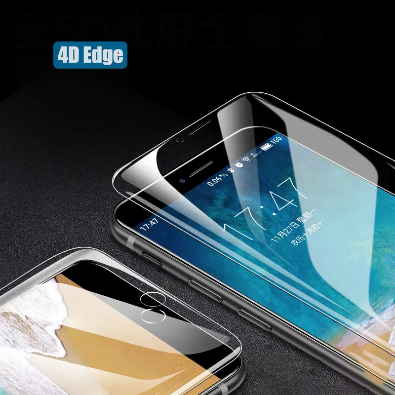 BFOLLOW 4D мягкий экран протектор для iPhone 7 8/7 Plus 8 Plus/X спереди плёнки Аврора назад