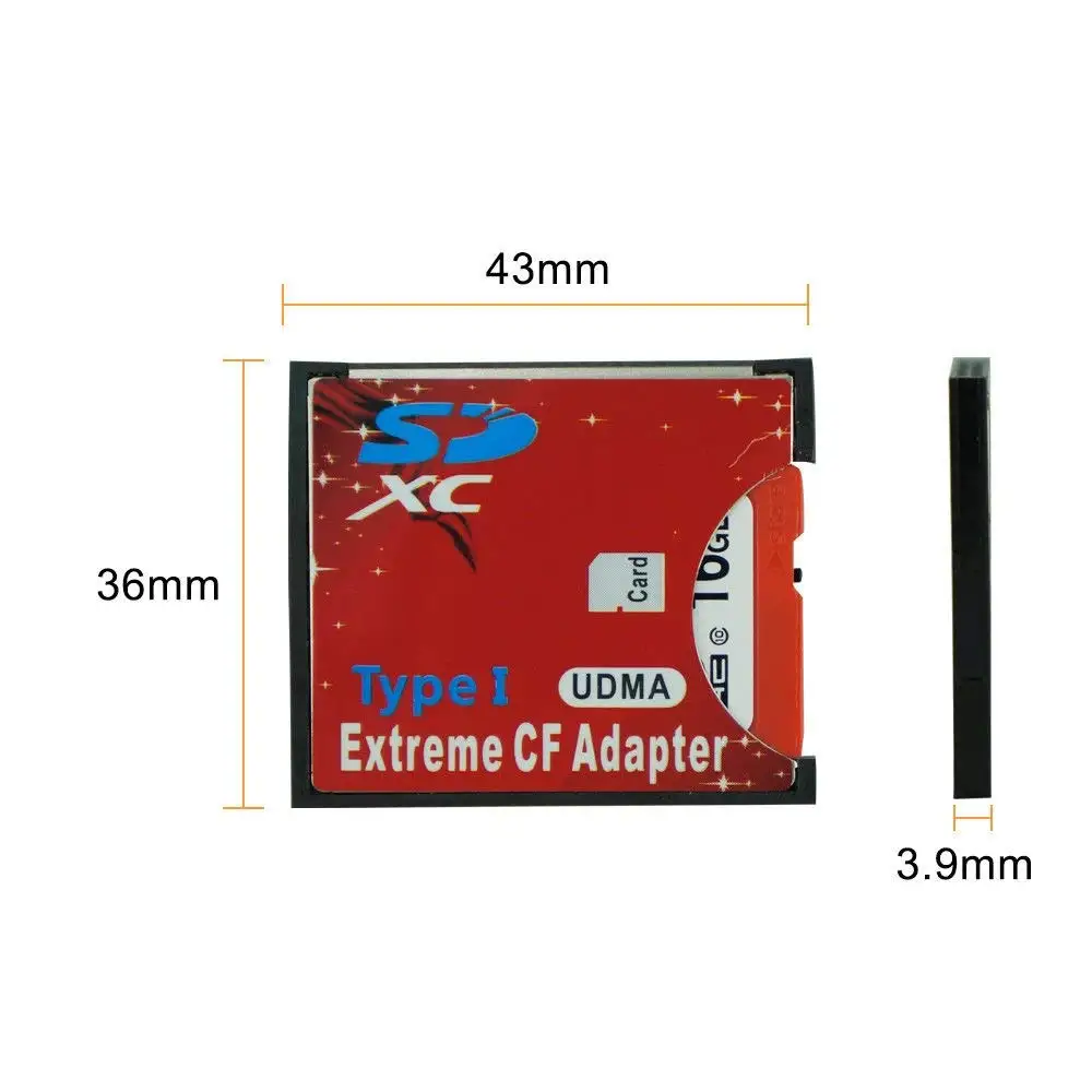 Адаптер для sd-карты CF беспроводной Wi-Fi SD MMC SDHC SDXC разъем Type I UDMA компактная