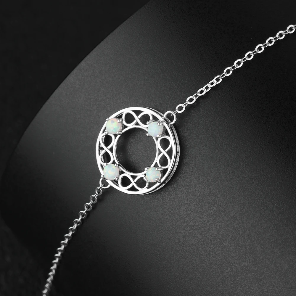 Женский браслет из серебра 925 пробы с молочным опалом|bracelets for|sterling silver bracelet925 sterling