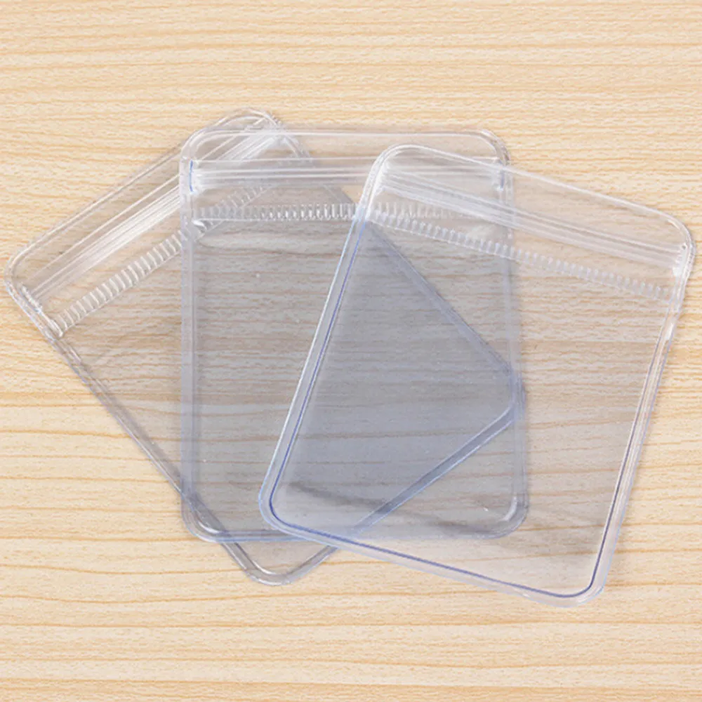Ювелирные изделия Ziplock застежка-молния поли мешки прозрачный пластиковый многоразовый целлофан небольшой мешок упаковка хранения уплотнения сумки