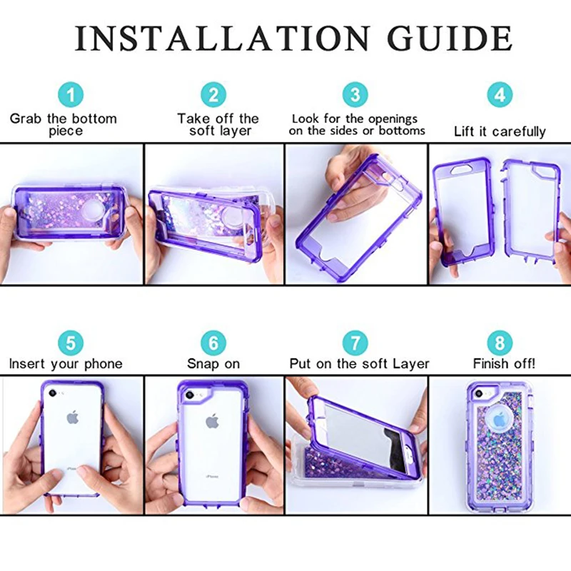 Роскошный Жесткий чехол для samsung Galaxy S9, S8, S10, Note8, Note10 Plus, S10e, S7 edge, чехол, блестящий, противоударный, зыбучий песок, чехол, capa