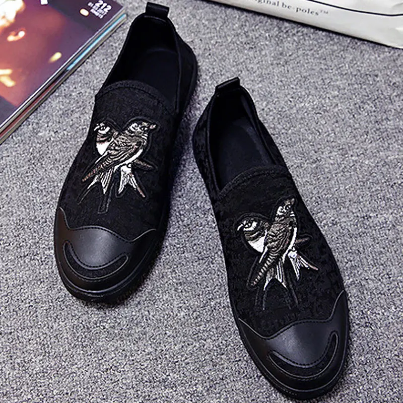 Мужская Вулканизированная обувь принты животных сетчатая дышащая Лоферы