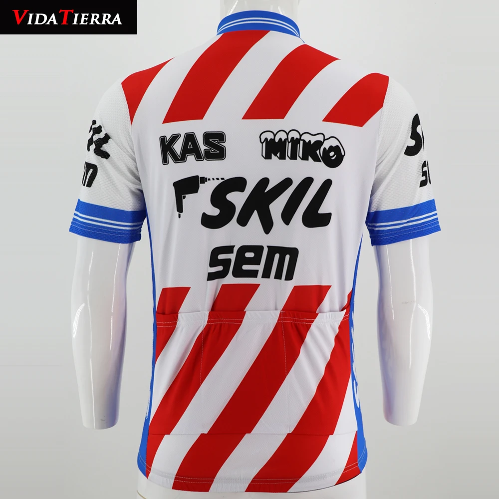 2018VIDATIERRA человек Обувь белого красного и черного цветов по Велоспорт Джерси MTB