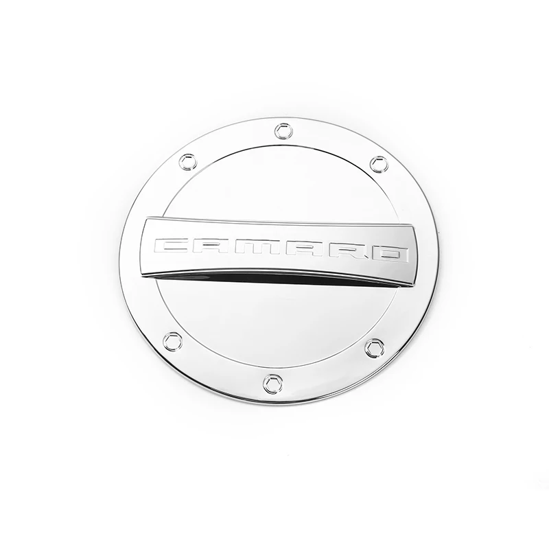 chrome HANGUP чехлы на бак для Chevrolet Camaro Up Автомобильный Стайлинг ABS внешняя отделка крышка топливного бака наклейки чехлы на бак - Цвет: chrome