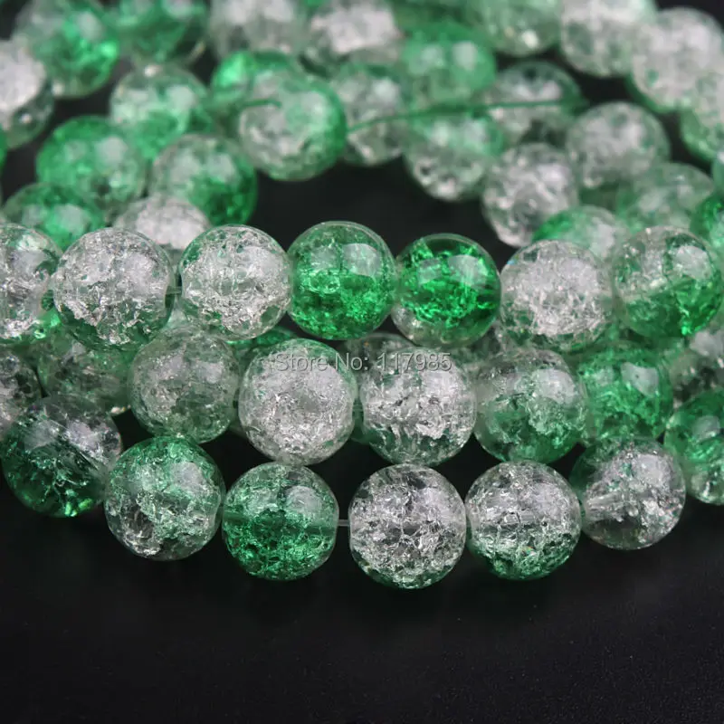 Распродажа 20 шт 10 мм рождественские красные зеленые Хрустальные стеклянные