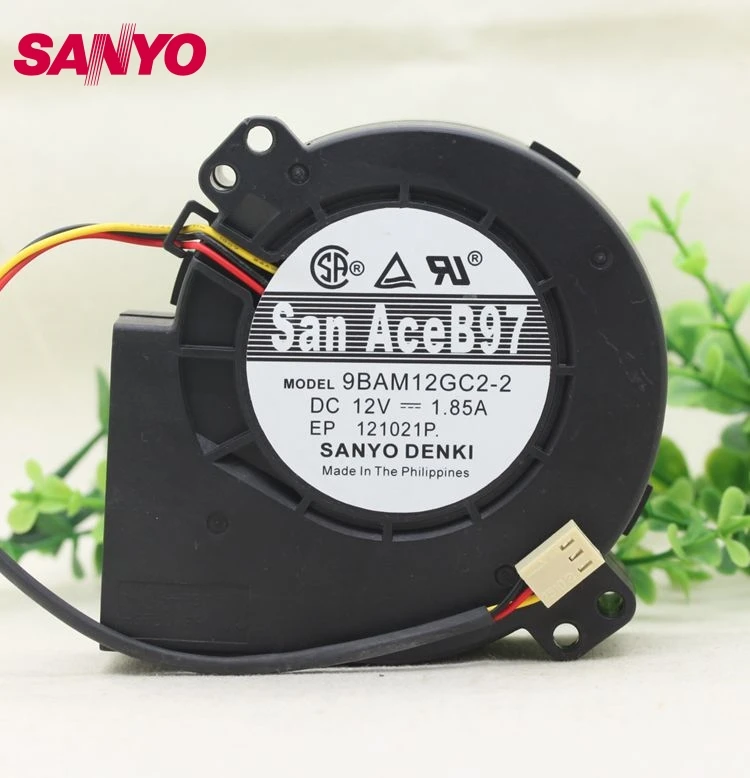 SANYO Оригинальная коробка Новый 9BAM12GC2 2 12V 1.85A 9733 9 см ветровой турбины вентилятор