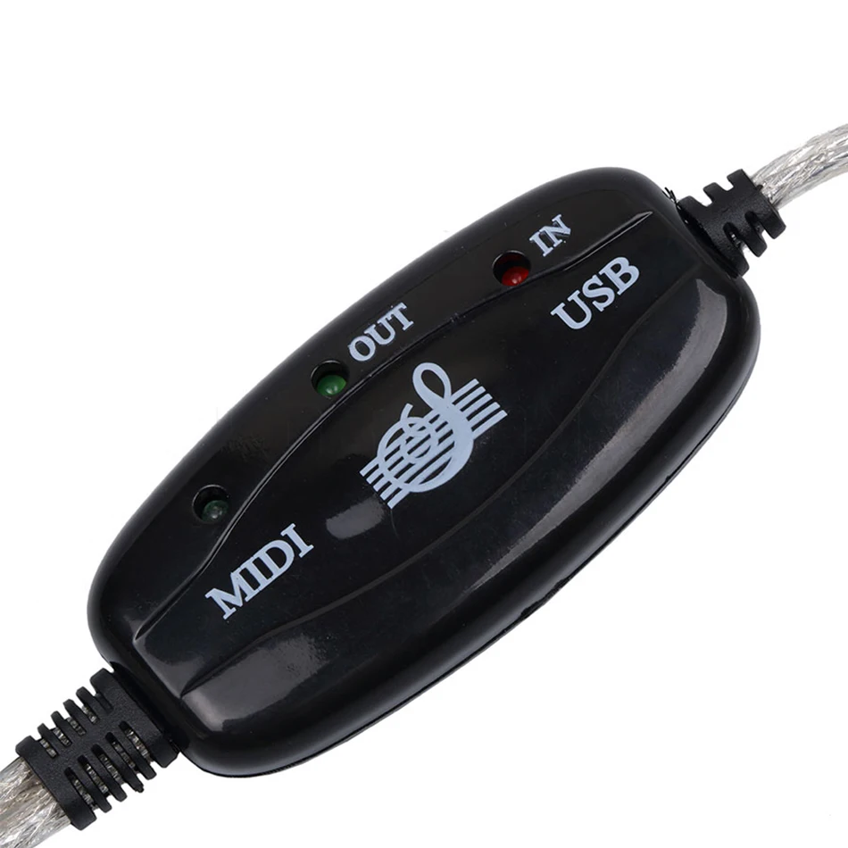 Kebidu клавиатура для ПК адаптер USB IN-OUT MIDI интерфейс Запись музыки конвертер 2 м линия для монтажа музыки MIDI-USB кабель