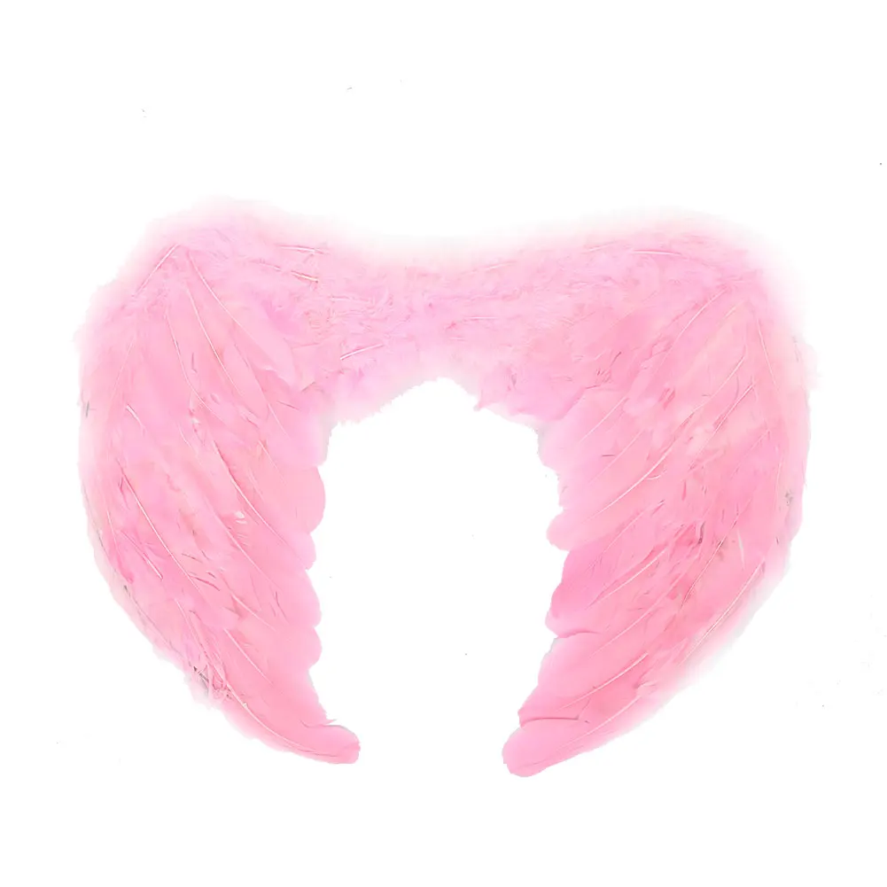 pink Взрослые дети крылья феи-ангела с перьями ночь маскарадный костюм Хэллоуин косплей крыло праздничные вечерние принадлежности Рождественские предложения - Цвет: pink