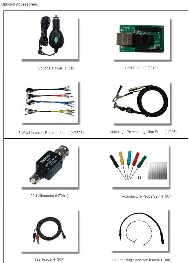 Hantek автомобильное диагностическое оборудование DSO3064 Kit III с 4 CH 60 MHz, 200 мс/с осциллограф зажигания действия шины диагностики