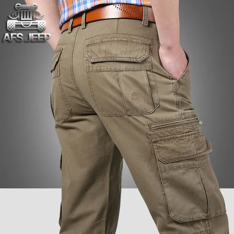 tan pants Брюки больших размеров Летние Осенние мужские хлопковые Длинные повседневные брюки мужские прямые Формальные модные брюки больших размеров alones цвета - Цвет: tan pants