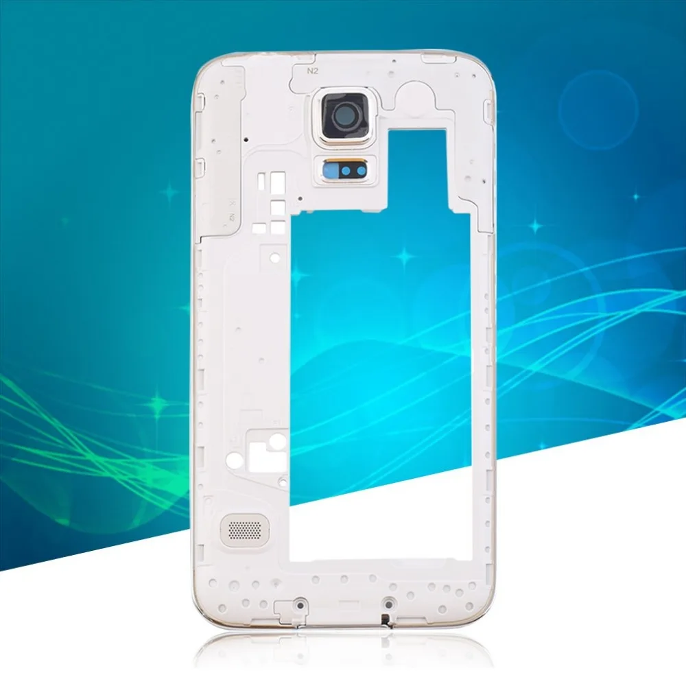Для Samsung Galaxy S5 g900h i9600 G900F сзади Корпус Средний Рамки ободок Объективы для