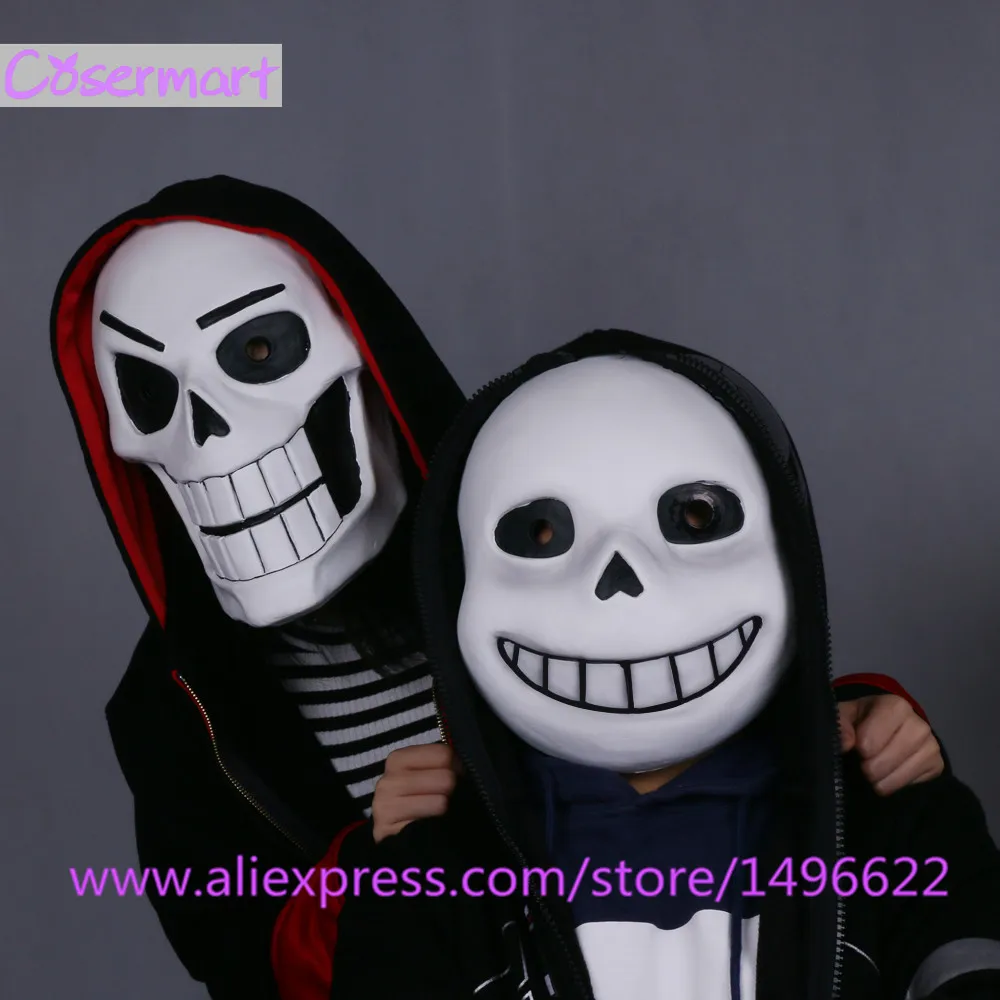 Горячая игра Undertale маска из жесткого латекса Косплей без папируса шлем полная
