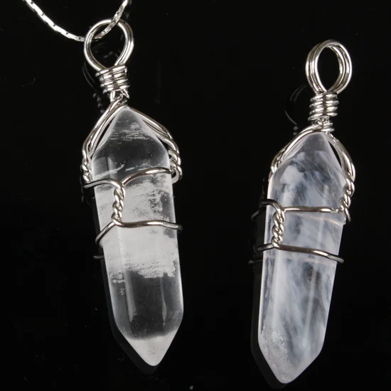 Clear Crystal Микс Кристалл Камень Опал Малахит Лапис Зеленый Хаулит Камень Оникс розовый кварц, Сердолик Граненый Шарик Твининг кулон 1 шт - Окраска металла: Clear Crystal