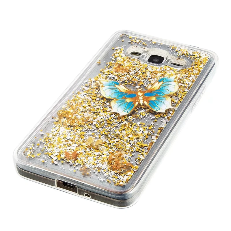 Зыбучие пески flash Косметическая пудра динамический ТПУ чехол для телефона Samsung