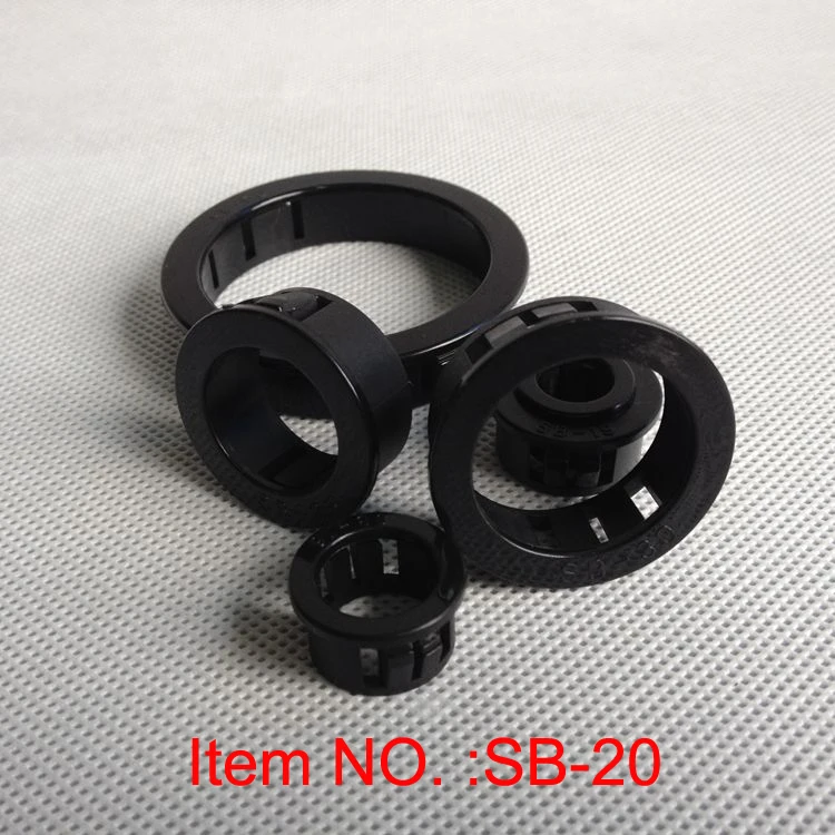 

SB-20 Nylon black cable seal hole plugs electrical wire grommets