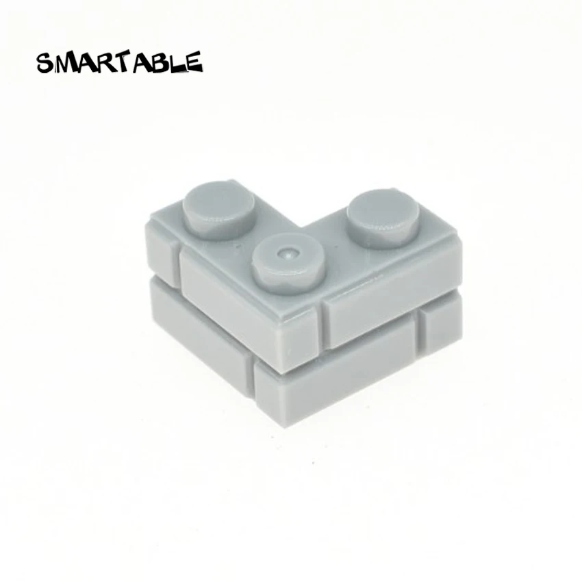 Кубик Smartable 1x2 угловая стена для замка строительные блоки MOC детали игрушки сделай
