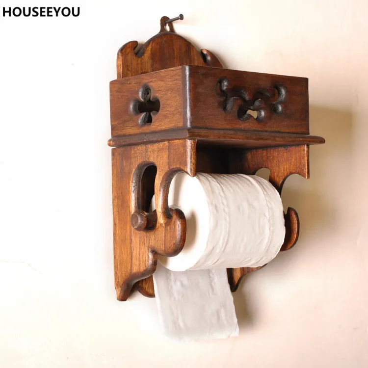 Прямоугольная деревянная бумажная крышка в стиле ретро | Дом и сад