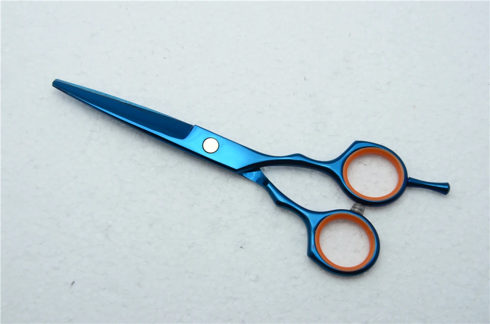 5 дюймов 16 см заказной логотип синий цвет парикмахерские ножницы режущие