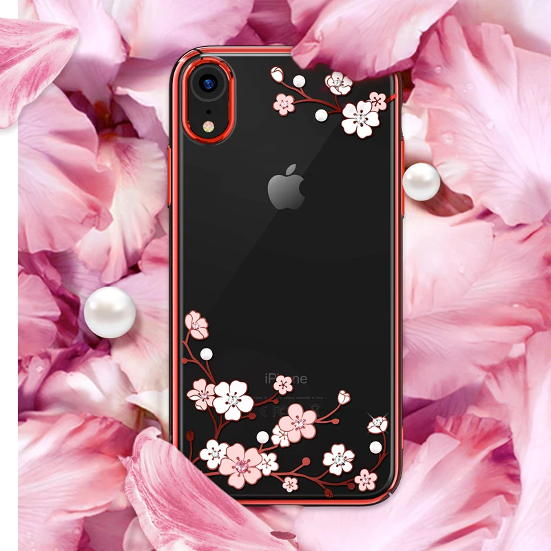 

Kingxbar KAVARO Rhinestones Case For Apple iPhone X/ XS/ XS MAX/ XR Cases Diamond Crystals Element Cover For iPhone XS MAX Case
