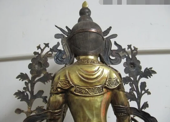 Оптовая продажа фабрики 27 Тибет Народная Буддизм Бронзовый Gild Белая Тара