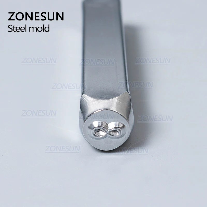 ZONESUN Бесконечность ювелирные изделия Штамповка металлический Алфавит логотип