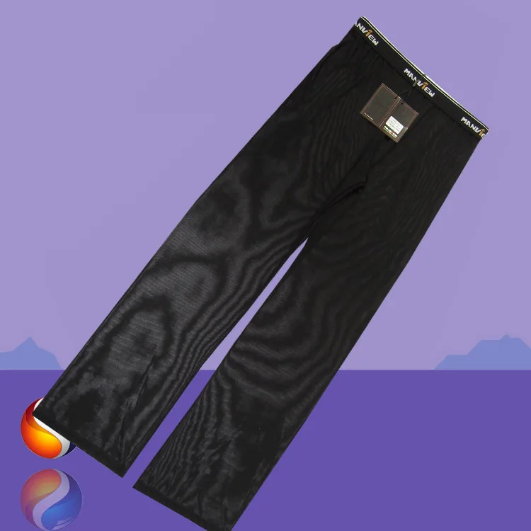 Manview Mens trousers male full transparent trousers home casual sexy gauze loose Sleep bottom Vestidos1573a