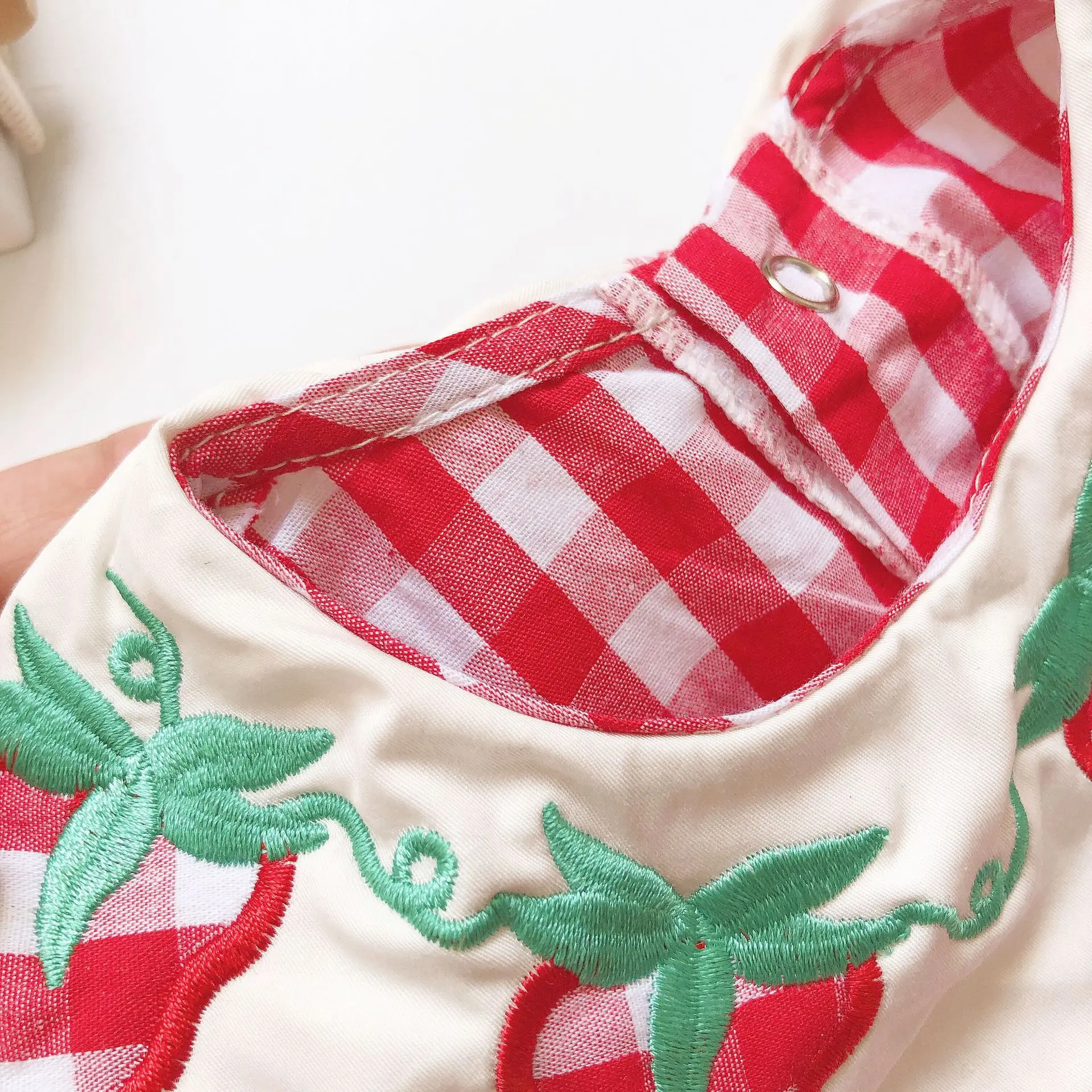 2019 Летний комбинезон из 2 предметов хлопковый в горошек с короткими рукавами для