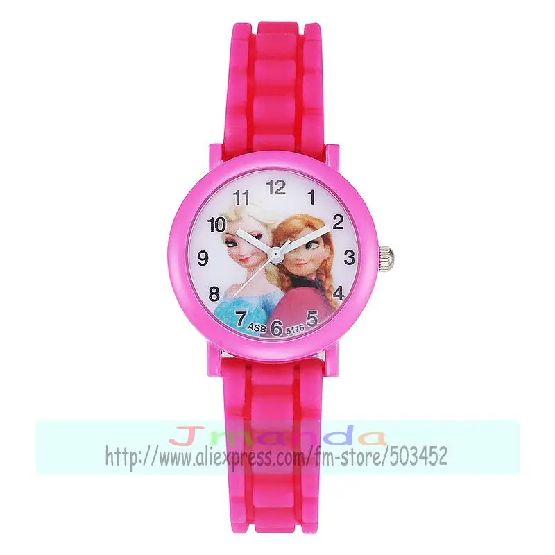100 шт./лот Милые силиконовые часы с циферблатом для девочек яркие цвета милые