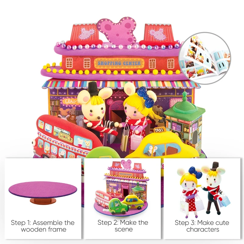 Robud новый продукт рекомендуем DIY Модель глина фигурка Сверхлегкая безопасная и