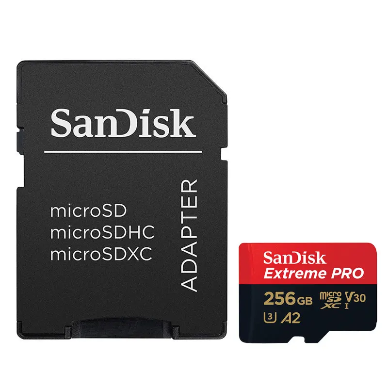 ExtremePRO-170M-256G Карта памяти SanDisk Micro SD 16 ГБ 32 Гб MicroSDHC 64 Гб 128 ГБ 256 ГБ MicroSDXC EXTREME PRO V30 U3 4K UHD tf-карты - Емкость: ExtremePRO-170M-256G