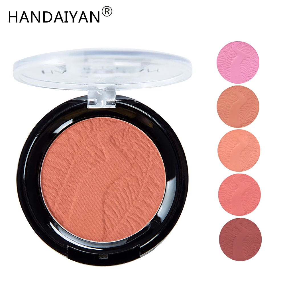 Professional 6 цветов Nude color Блестящий палитра бронзатор Макияж Цветок Румяна Pallete Long