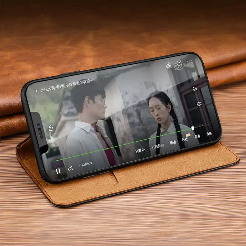 Чехол-книжка из натуральной кожи для iPhone 7, 8 Plus, X, XR, XS Max, чехол Conque, магнитный чехол для телефона, чехол для iPhone X, XR, XS, MaX, Funda