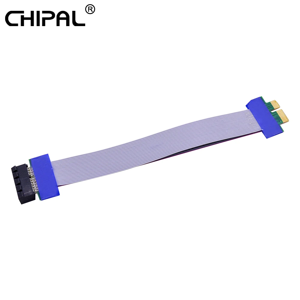 CHIPAL 1X на 1x слот расширения карты ленточный адаптер PCI Express удлинитель переместить