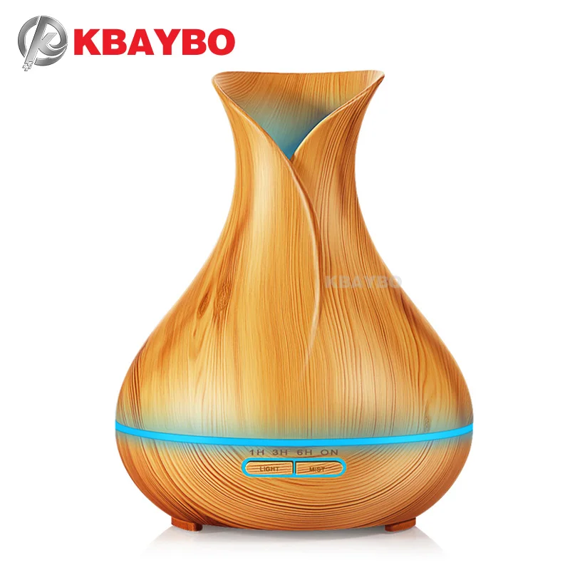 KBAYBO Арома эфирные масла диффузор ультразвуковой увлажнитель воздуха с древесным