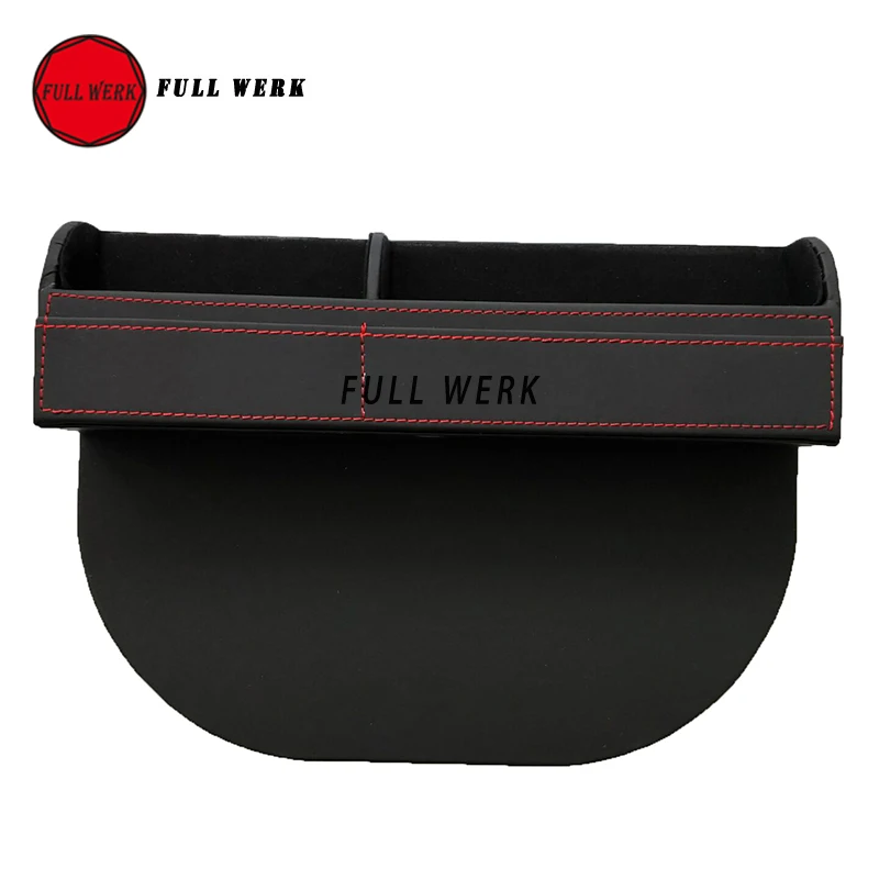 

Leather Car Gap Filler Organizer Box Special for Tesla Model X S Seat Crevice Container Holder Storage Console Side Pocket