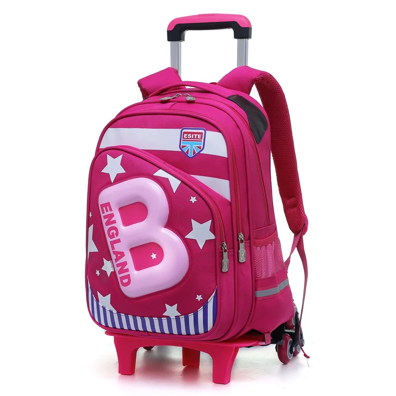 

Children School Bag Boys Kids Wheels Removable Trolley school Backpack Wheeled Bags Travel Bags girls School Backpacks mochilas