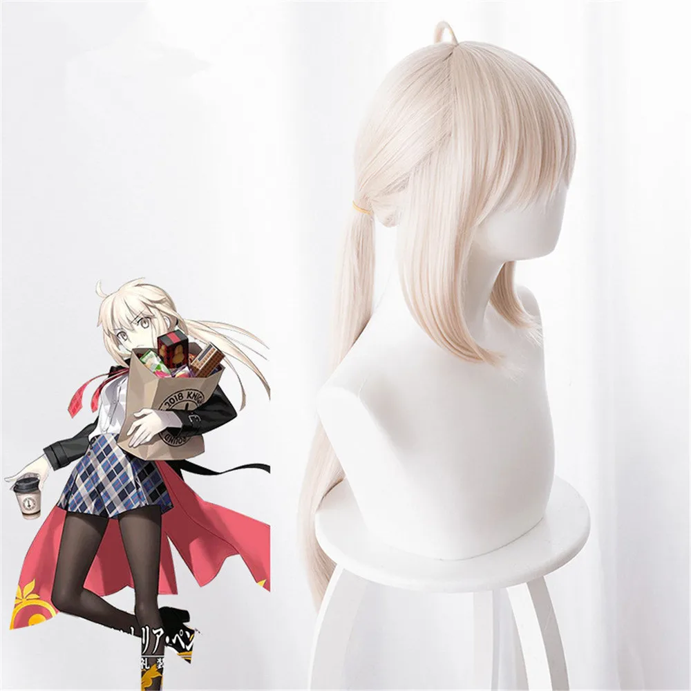 Arturia Pendragon косплей парик Fate stay night Grand Order Saber Alter длинные прямые синтетические