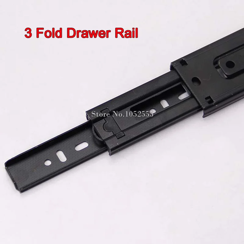 Горячая 1 пара 3 складные направляющие и полозья ящиков рельс полное расширение 600