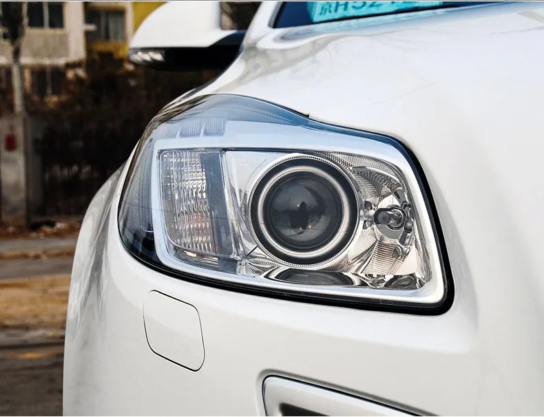 KOWELL автомобильный Стайлинг для Buick Regal светодиодные фары для Opel Insignia Головной фонарь Angel eye led DRL передний свет Биксеноновые линзы ксенон