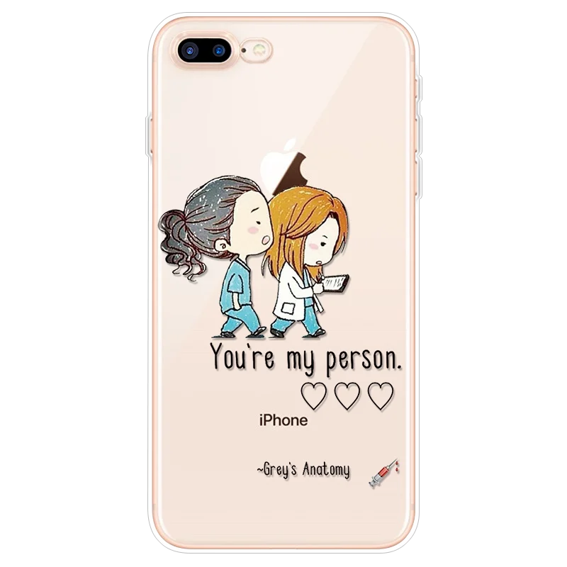 0lg2rzou Чехол для телефона Greys Anatomy You're My Person для iPhone 8 Plus Funda для iPhone 6 6S 7 8 Plus для iPhone 11 Pro XS Max XR X TPU чехол - Цвет: 0lg2rzou
