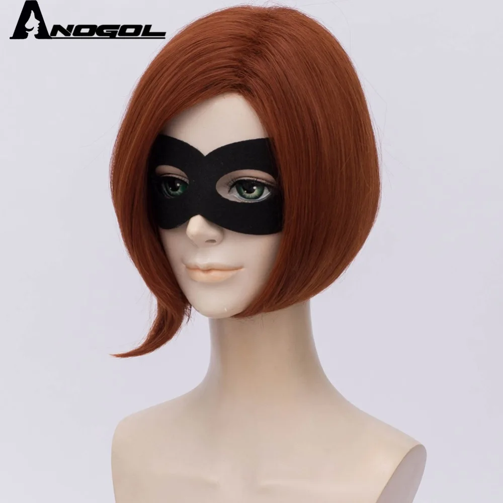 Anogol маска для глаз + Суперсемейка Хелен Парр Elastigirl короткие прямые синтетические