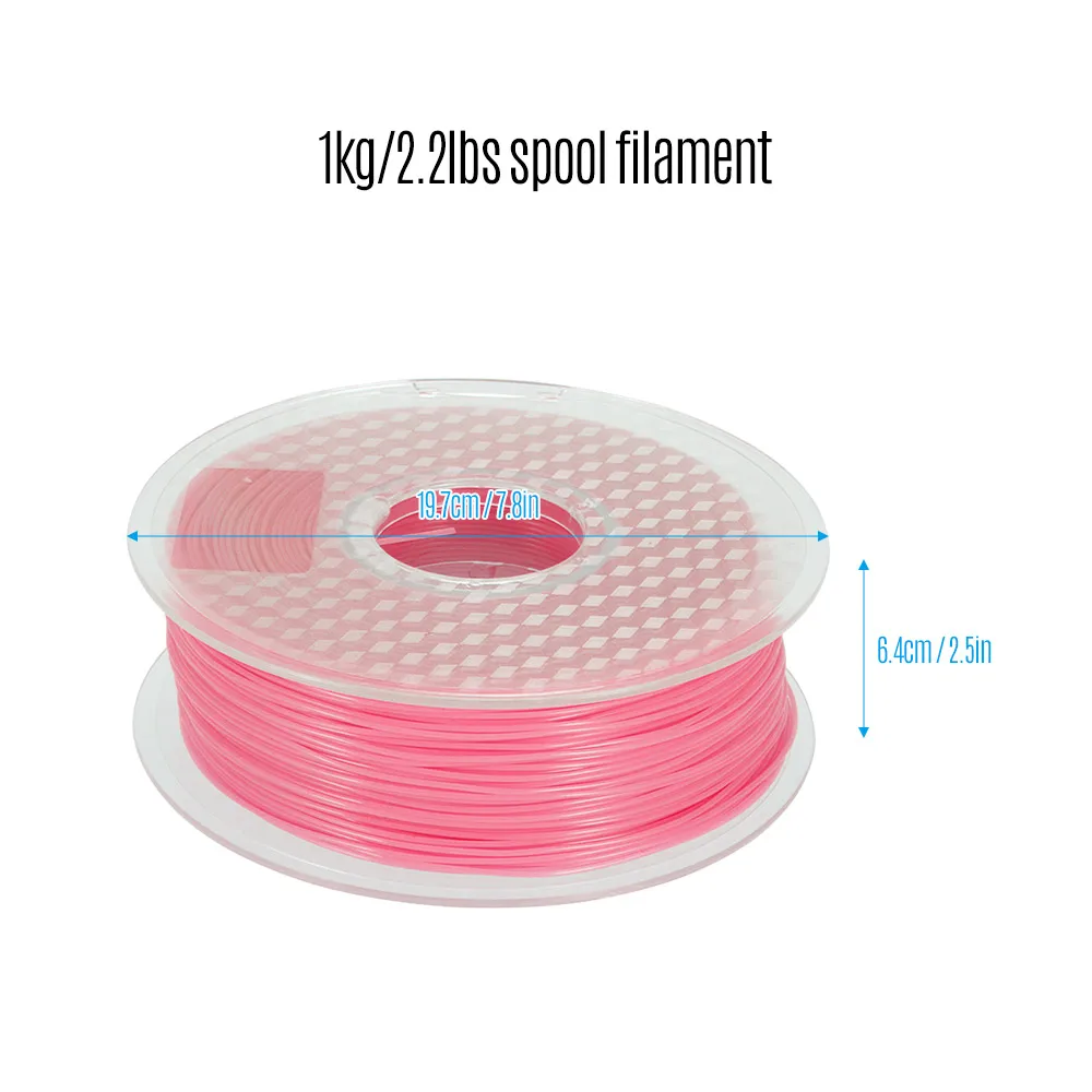 3D-принтеры общего PLA нити 1,75 мм 1 кг/2.2lbs катушки многоцветные 3D-принтеры накаливания PLA 1,75 возможна погрешность ±0. 02 мм